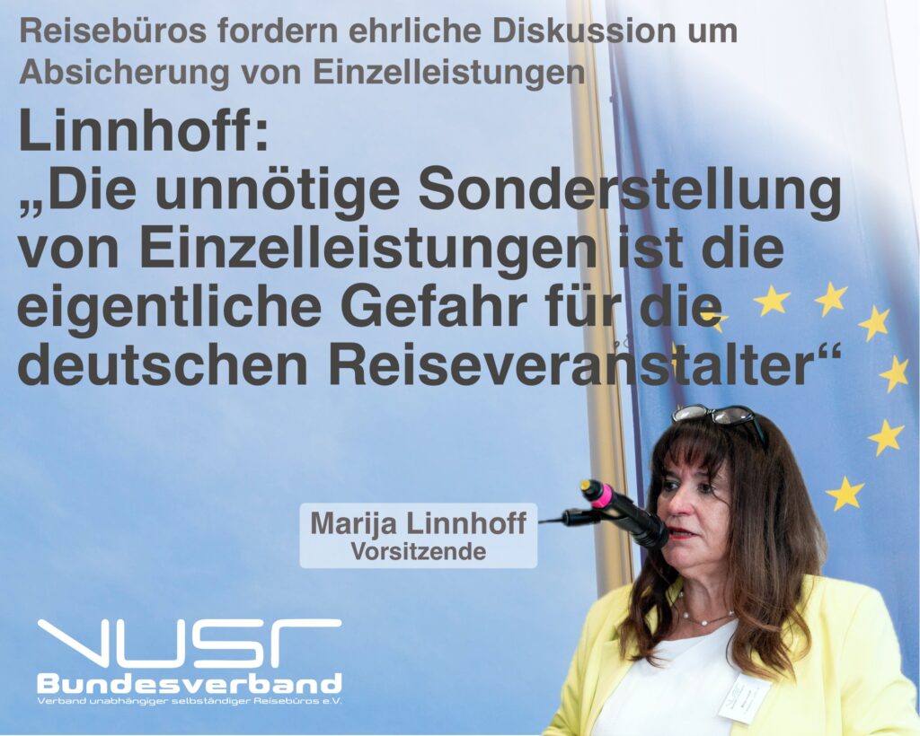 Reisebüros fordern ehrliche Diskussion um Absicherung von Einzelleistungen