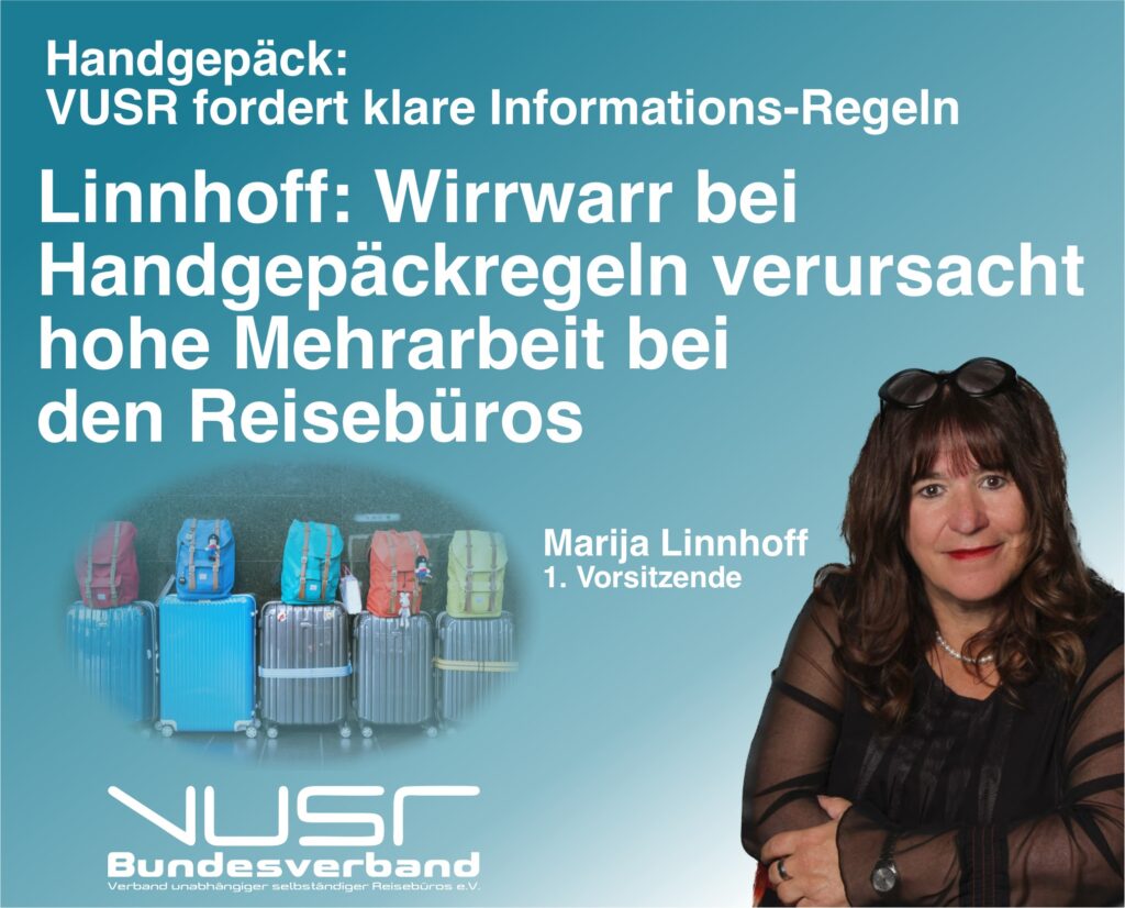 Hand- und Aufgabegepäck: VUSR fordert klare Informations-Regeln