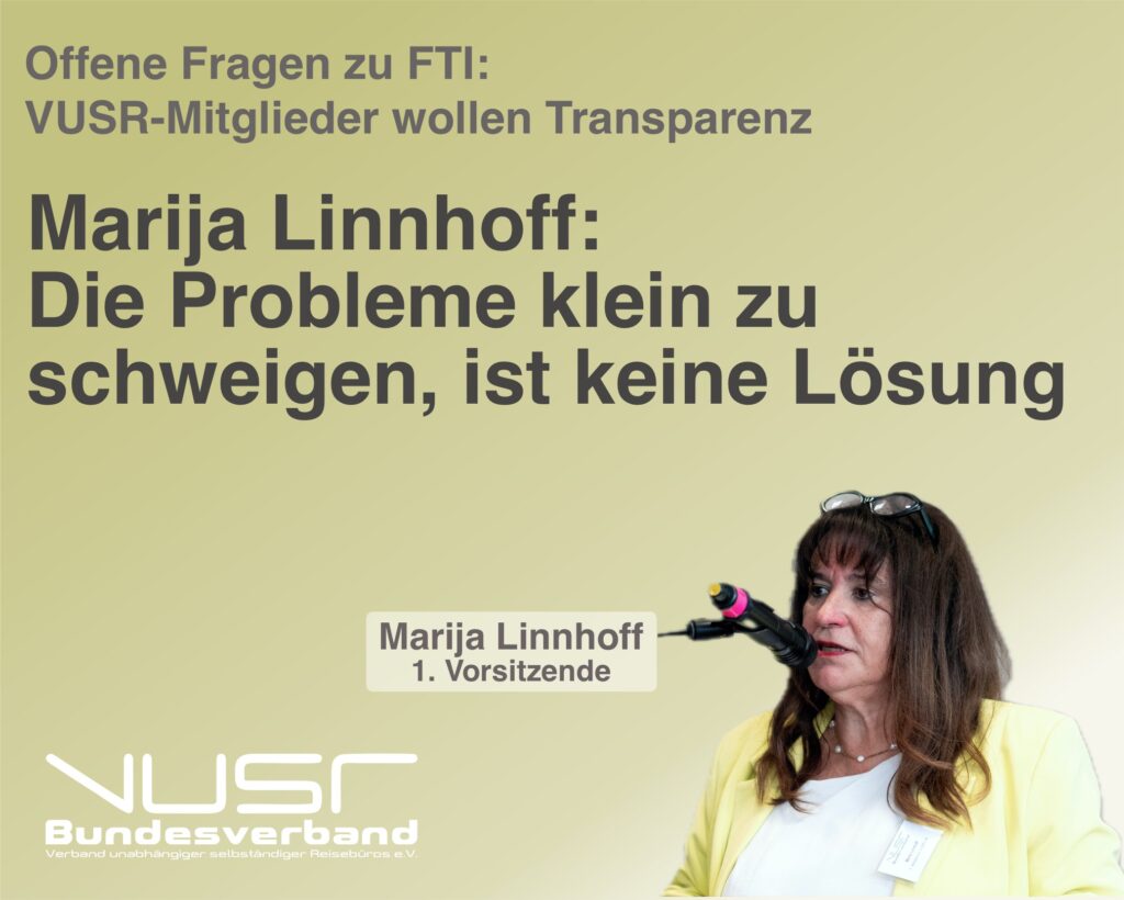 Offene Fragen zu FTI: VUSR-Mitglieder wollen Transparenz