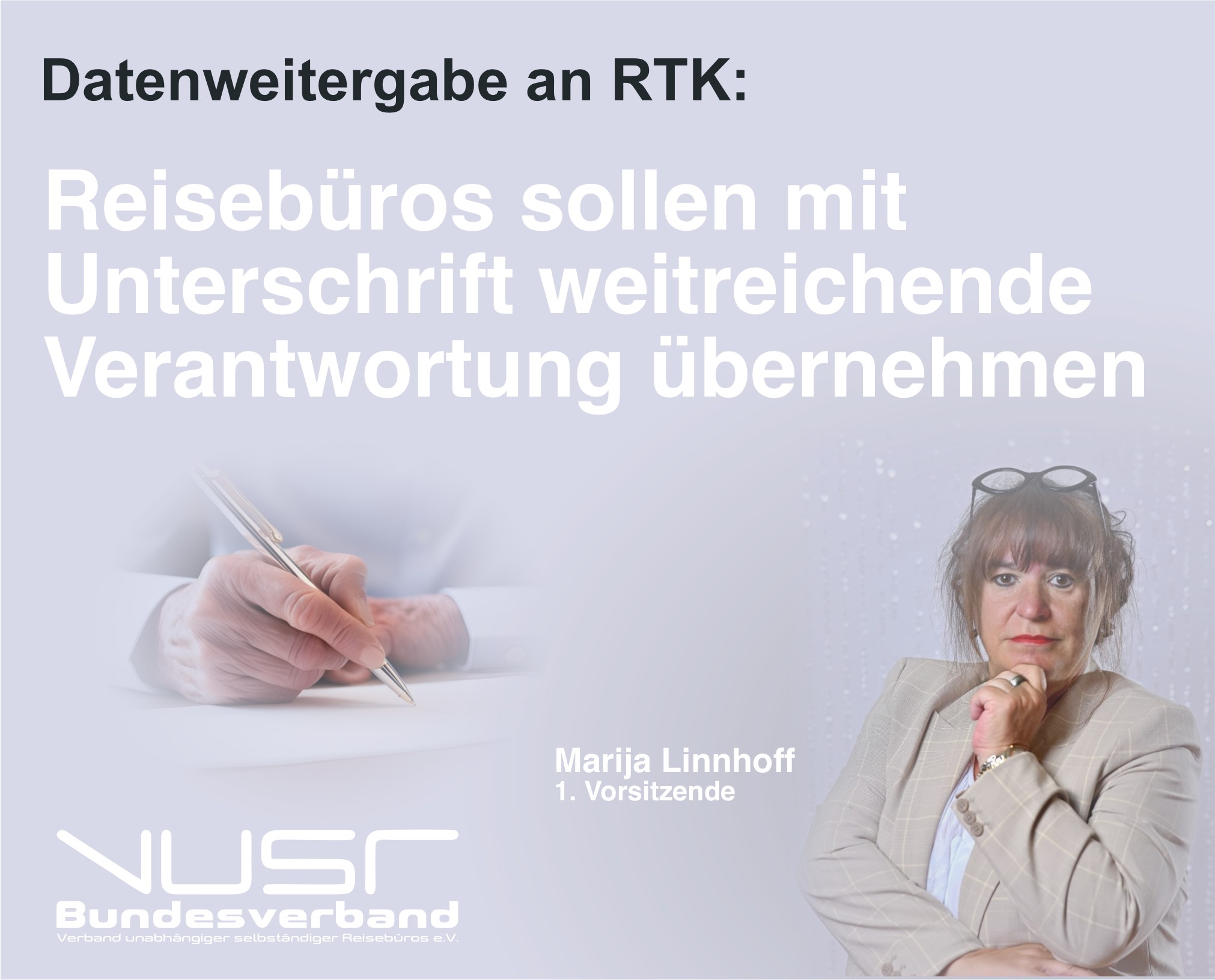 Datenweitergabe an RTK: Reisebüros sollen mit Unterschrift weitreichende Verantwortung übernehmen