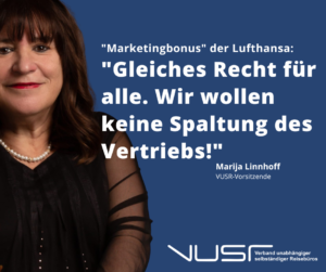 Marketingsbonus der Lufthansa: VUSR kritisiert „massive Ungleichbehandlung“