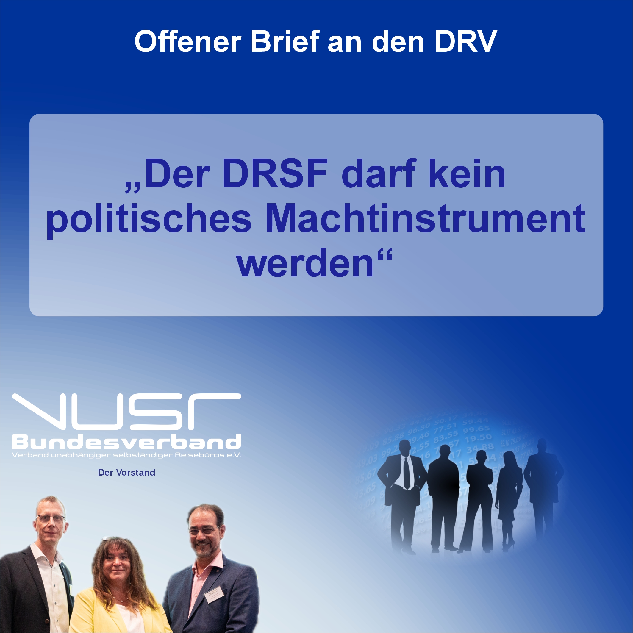Der DRSF darf kein politisches Machtinstrument werden