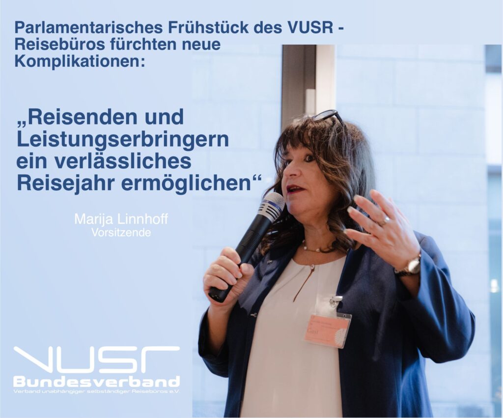 Parlamentarisches Frühstück: Reisebüros fürchten neue Komplikationen