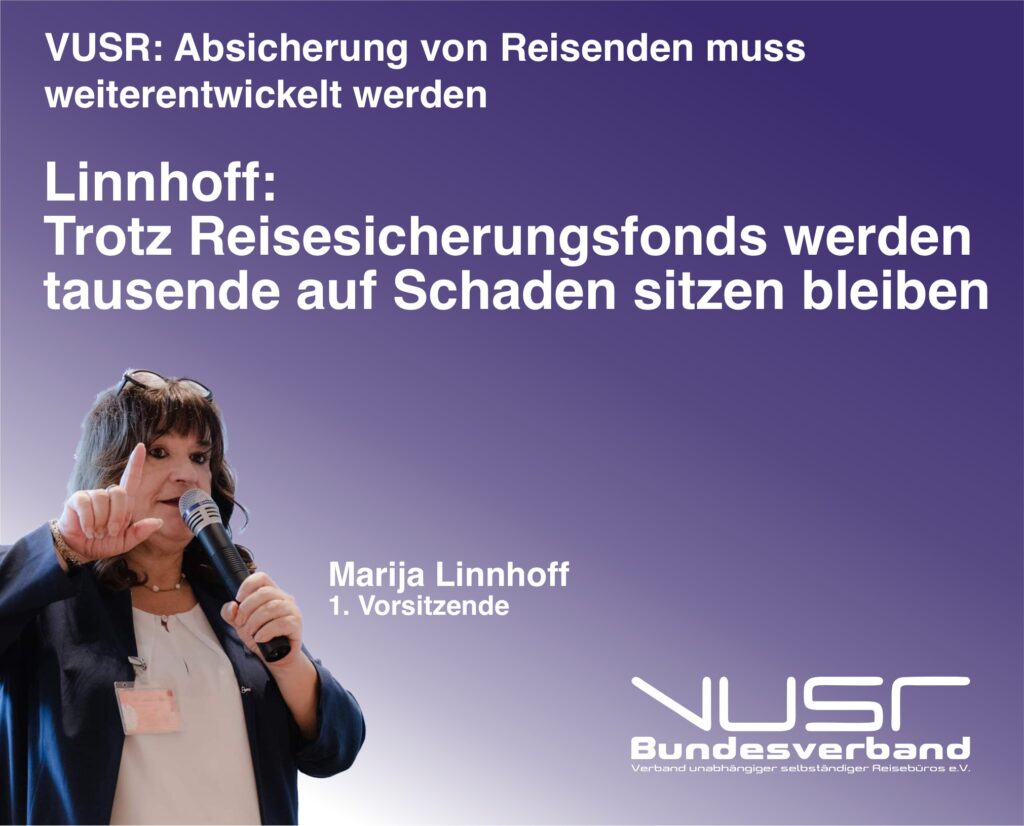 VUSR: Absicherung von Reisenden muss weiterentwickelt werden