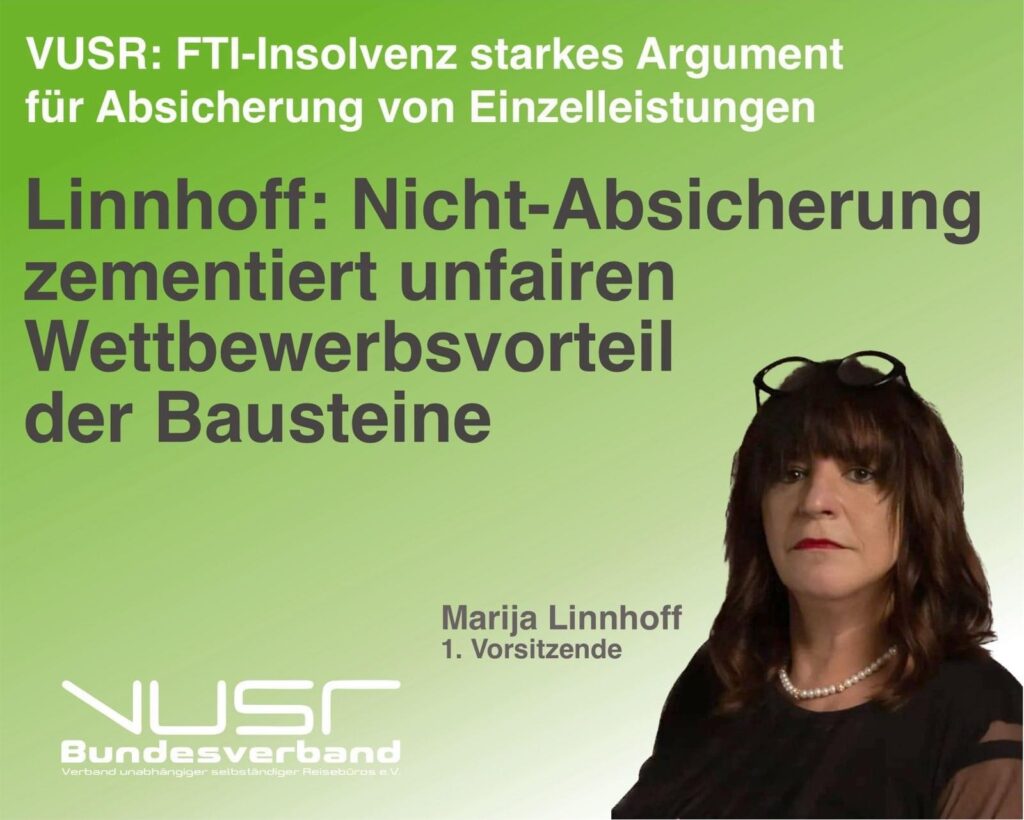 VUSR: FTI-Insolvenz starkes Argument für Absicherung von Einzelleistungen