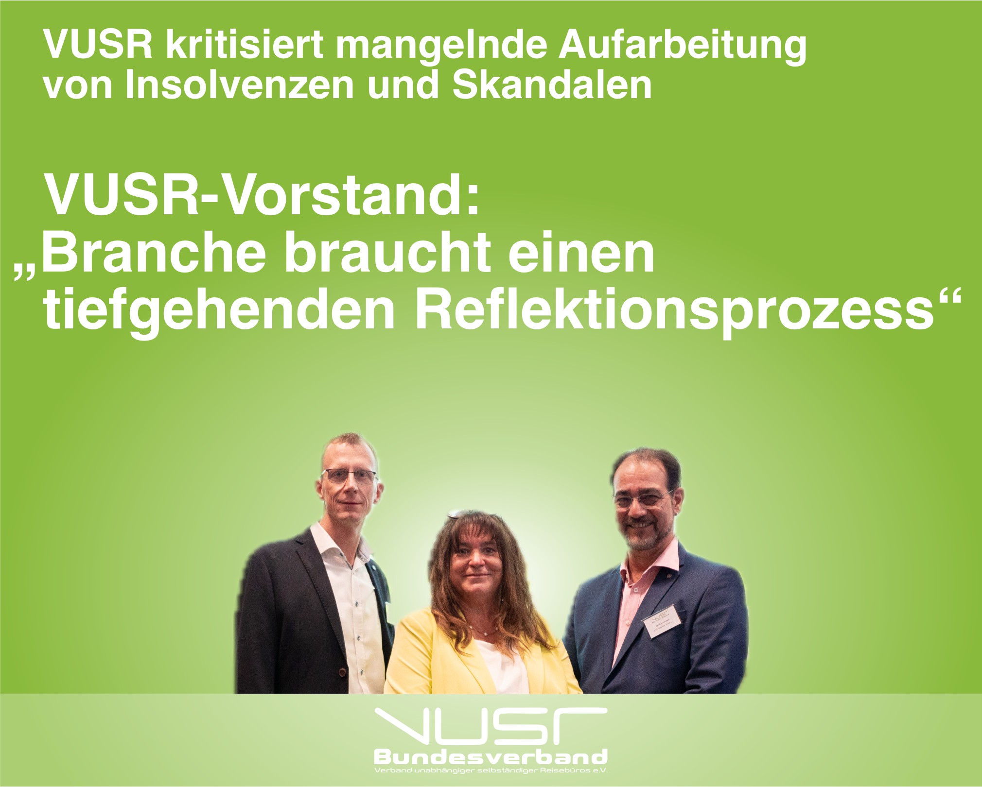 VUSR kritisiert mangelnde Aufarbeitung von Insolvenzen und Skandalen